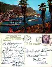 Vintage Postcard - Avalon Bay Santa Catalina California 1960s aerial view picture