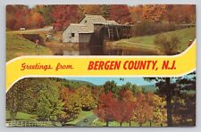 Postcard Greetings From Bergen County New Jersey picture
