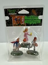 Lemax Halloween Spooky Town Village Set 3 Trick Treaters Figurines 92604 NEW picture