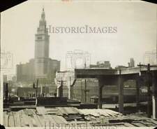1928 Press Photo Terminal Tower building looking over new Eagle Air ramp picture