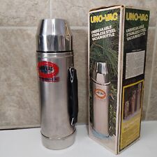UNO-VAC Thermos 1-Qt Unbreakable Stainless Steel Vacuum Bottle, USA Made picture