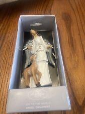 St. Nicholas Square Joy to the World Angel Figurine & Deer Ornament New Tag picture