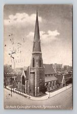 Syracuse NY-New York, St Paul's Episcopal Church, c1911 Vintage Postcard picture