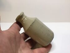 Small Squatty Antique Stoneware Master Ink Bottle. picture