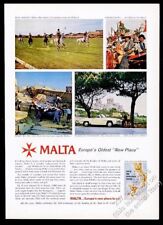 1960 Malta polo match fishing boat Mercedes-Benz 300SL photo vintage print ad picture