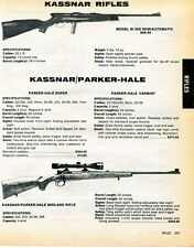 1984 Print Ad of Kassnar Parker Hale Model M20S & Midland Rifle picture