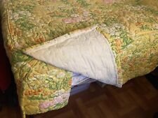 VINTAGE EARLY 70’s FLORAL PRINT  DAY BED COVER. picture