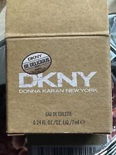 NEW YORK WOMEN'S KARAN MINIATURE  DKNY BE DELICIOUS  SILVER CAP picture