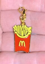 Gold McDonald's French Fry 🍟 Charm Zipper Pull & Keychain Add On Clip picture