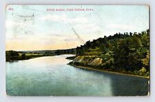 Postcard Iowa Fort Dodge IA River Scene Aerial 1907 Posted Divided Back picture