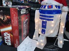 STAR Wars 28” R2-D2 Outdoor Indoor Lighted Christmas Holiday Decor Disney Adler picture