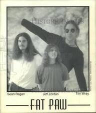 1999 Press Photo Fat Paw band members-Sean Regan, Jeff Zordan, Tim Wray picture