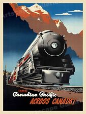 Canadian Pacific Across Canada 1940s Vintage Style Travel Poster - 20x28 picture