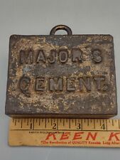 Vintage Major’s Cement Cast Iron Advertising Weight 5.9 Pounds picture