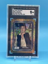 2023 Topps Star Wars NYCC Exclusive Speckle # SWBNY-3 Han Solo Gold /50 SGC 9 picture