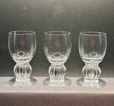 Set of 3 Lalique Alger French Crystal Cordial Glasses picture