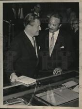 1963 Press Photo Governor Nelson Rockefeller with George Fowler in New York picture