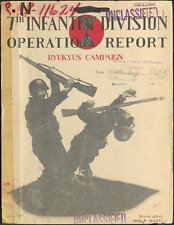 185 Page July 1945 7th Infantry Division Ryukyus Islands Campaign Report Data CD picture