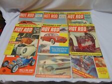 (9) 1953-62 Hot Rod Racing Magazines turbo Plymouth Fury 56 Cad 57 Pontiac Stock picture