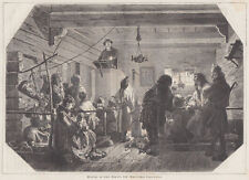 Sweden Lapland Ethnology Original Wood Engraving 1850 picture