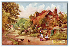 c1910 The Road to Ongar from Chelmsford England Oilette Tuck Art Postcard picture