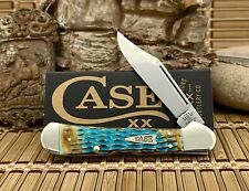Case XX USA 2024 Crandall Jig Hand Fired Sky Blue Arrowhead Copperlock Knife picture
