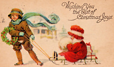 1923 Christmas Postcard Vintage picture