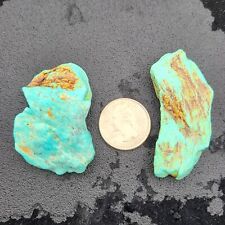 NATURAL CRIPPLE CREEK TURQUOISE ROUGH COLORADO USA 55.5 GRAMS picture