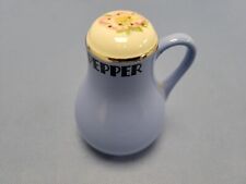 Vintage Hall Royal Rose Pepper Shaker Cadet-Blue with White Nice picture