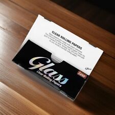 Glass Rolling Papers 1.25 Inch | All-Natural, Transparent, Clear - 1 Pack | Fast picture