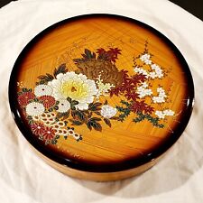 VTG MCM Hida Shunkei Lacquerware Sushi Divided Removable Serving Dish Tray Japan picture