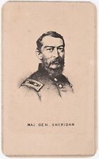 ANTIQUE CDV CIRCA 1860s MAJOR GENERAL SHERIDAN CIVIL WAR ALBUM PRINT picture