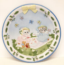 Kitty Cucumber 1990 Tea for Two Commemorative Collectors Plate 7” picture