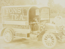 Rare c1910 Postcard Lyons Tea Advertisement Delivery Truck London England UK picture