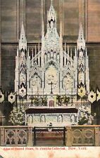 Postcard NY New York City Altar of Sacred Heart St Patricks Cathedral PC f5686 picture