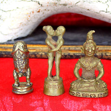 Thai amulet Mini Buddhism Talisman paladkik Inn Koo Brass Phra Ngang Love picture