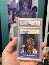michael jordan signed card 1988 Starting lineup psa authenticated autograph picture