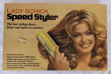 Vintage Farrah Fawcett Lady Schick Speed Styler Hair Dryer Model 352 STILL WORKS picture
