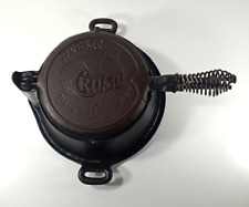 Vintage RARE Cruso #8 Cast Iron Waffle Iron With High Profile Base picture