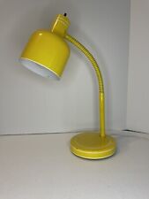 Vintage Underwriters Laboratories Yellow Gooseneck Desk Lamp picture