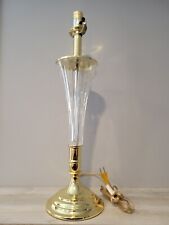 JC Penny CRYSTAL Urn Lamp. Brass Finish. EXCELLENT Working Condition picture