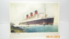 RMS Queen Mary Cunard White Star May 10, 1954 Farewell Dinner Menu VTG EUC picture