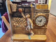Vintage 1982 Creative Decor Inc, Phila.Pa Basketball Clock Rare picture