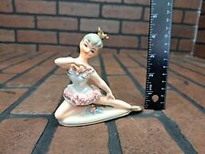 VTG Porcelain Ballerina Figurine - Posing Ballerina Girl - Hand Painted - Japan picture