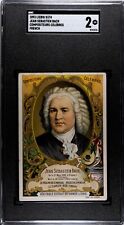 1893 Liebig S374 Jean (Johann) Sebastian Bach Trade Card SGC 2 picture