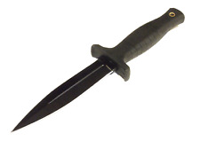Rite EDGE 211459BK Dagger Black double edge blade belt or boot knife 9