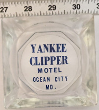 Yankee Clipper Motel Ashtray Ocean City Maryland Vintage Advertising Clean Rare picture