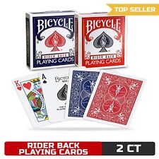 Bicycle Rider Back Playing Cards, Standard Index, Red & Blue, 2 Count Pack of 1 picture