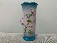 Vtg Antique Japanese Tashiro Shoten Royal Trico Painted Porcelain Vase w Flowers picture