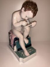 Antique Rare Volkstedt Karl Ens Figurine Porcelain Putto, Germany picture